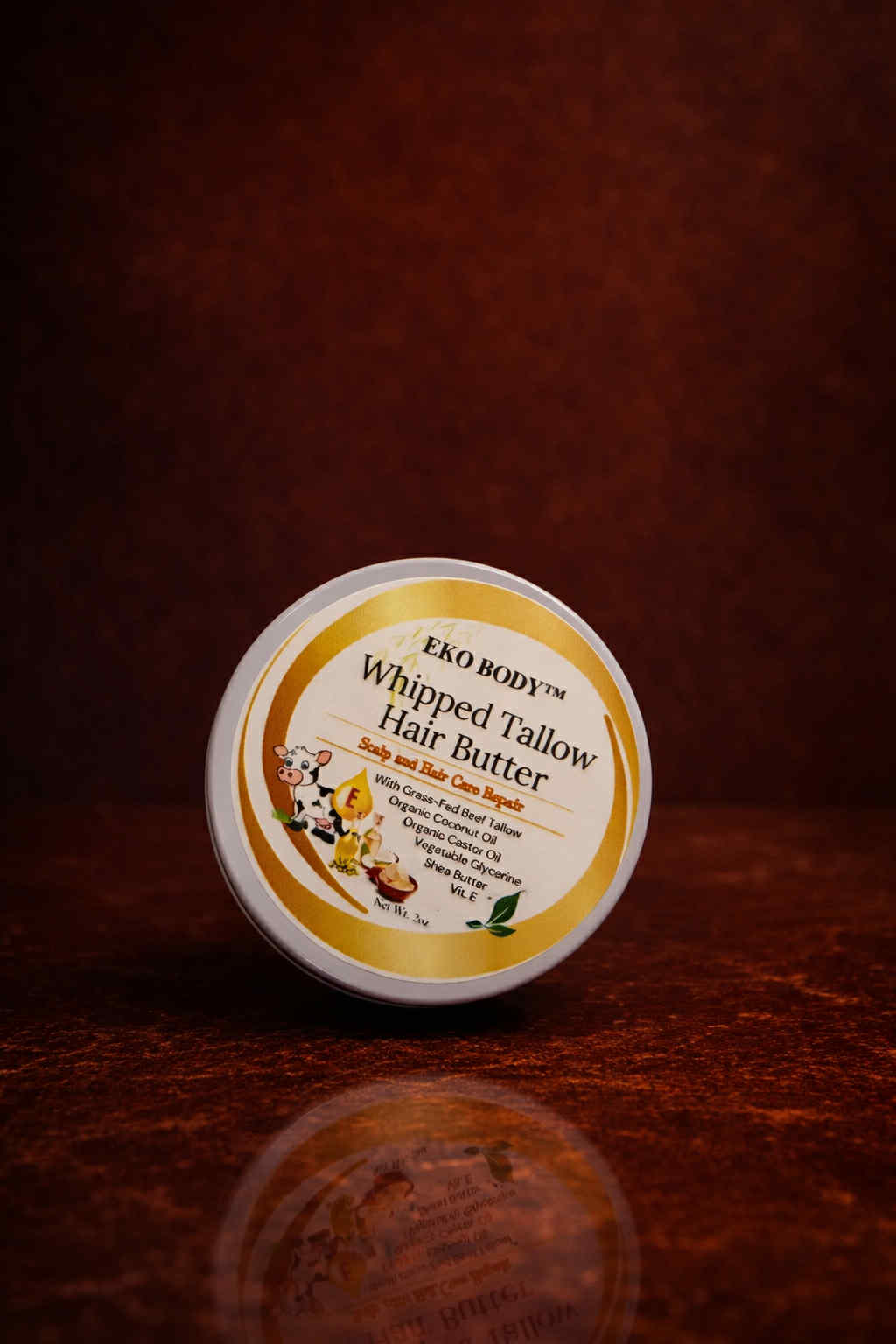 Whipped Tallow Hair Butter - Trial size 3oz