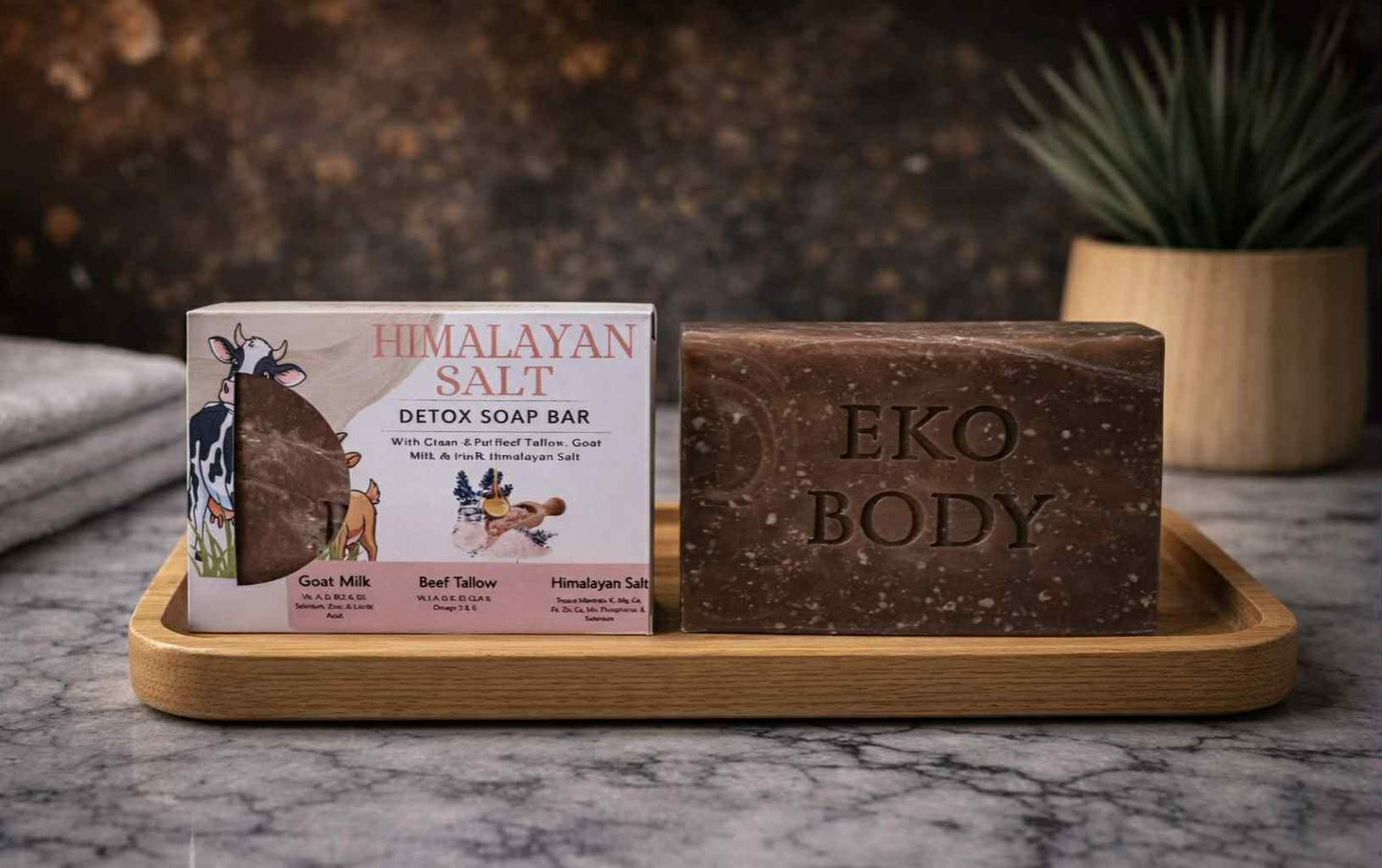 Pink Himalayan Salt Detox Soap - Bundle of 4