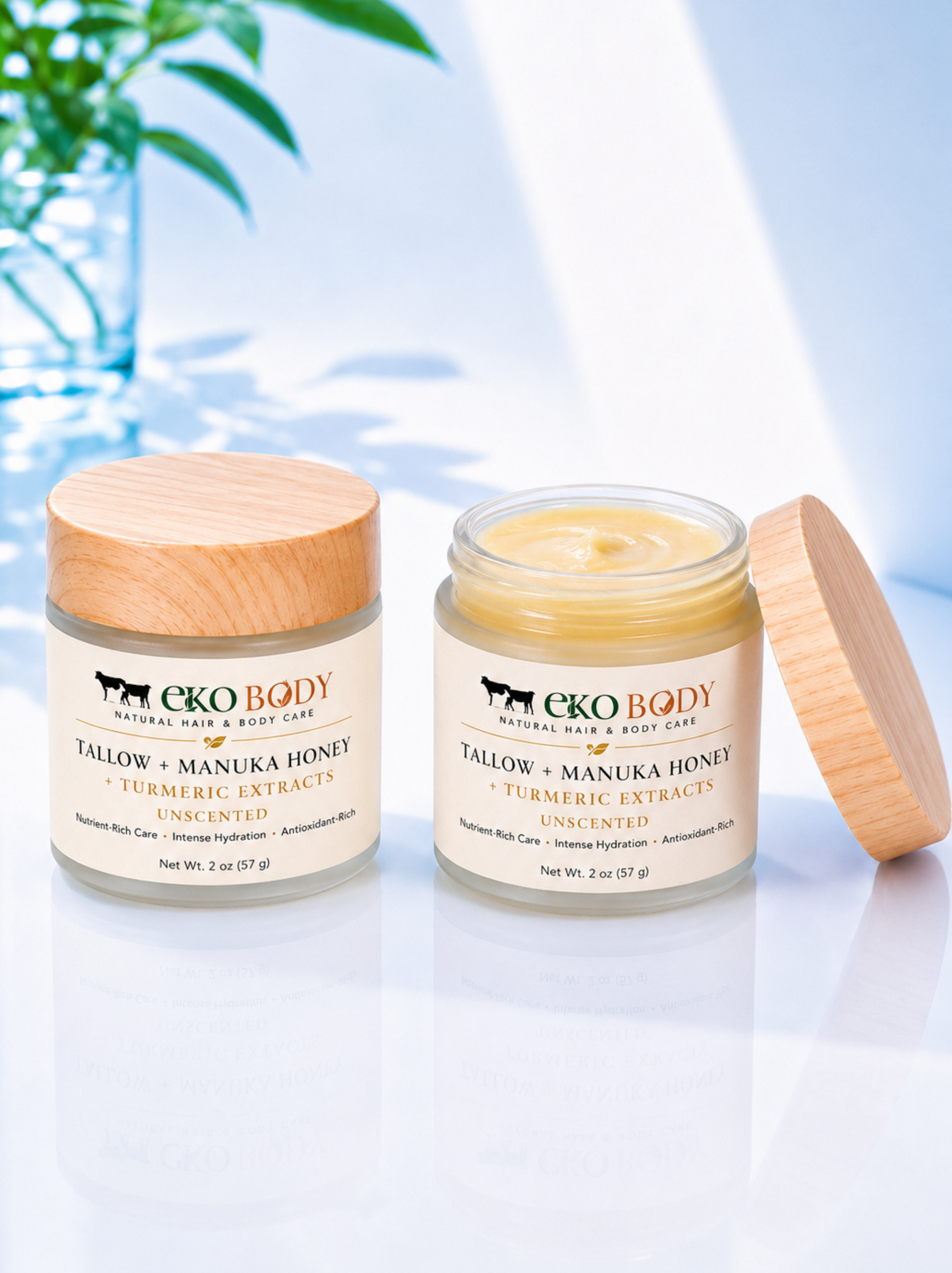 Tallow + Manuka Honey + Turmeric Extracts Balm | Brightening Balm | UNSCENTED