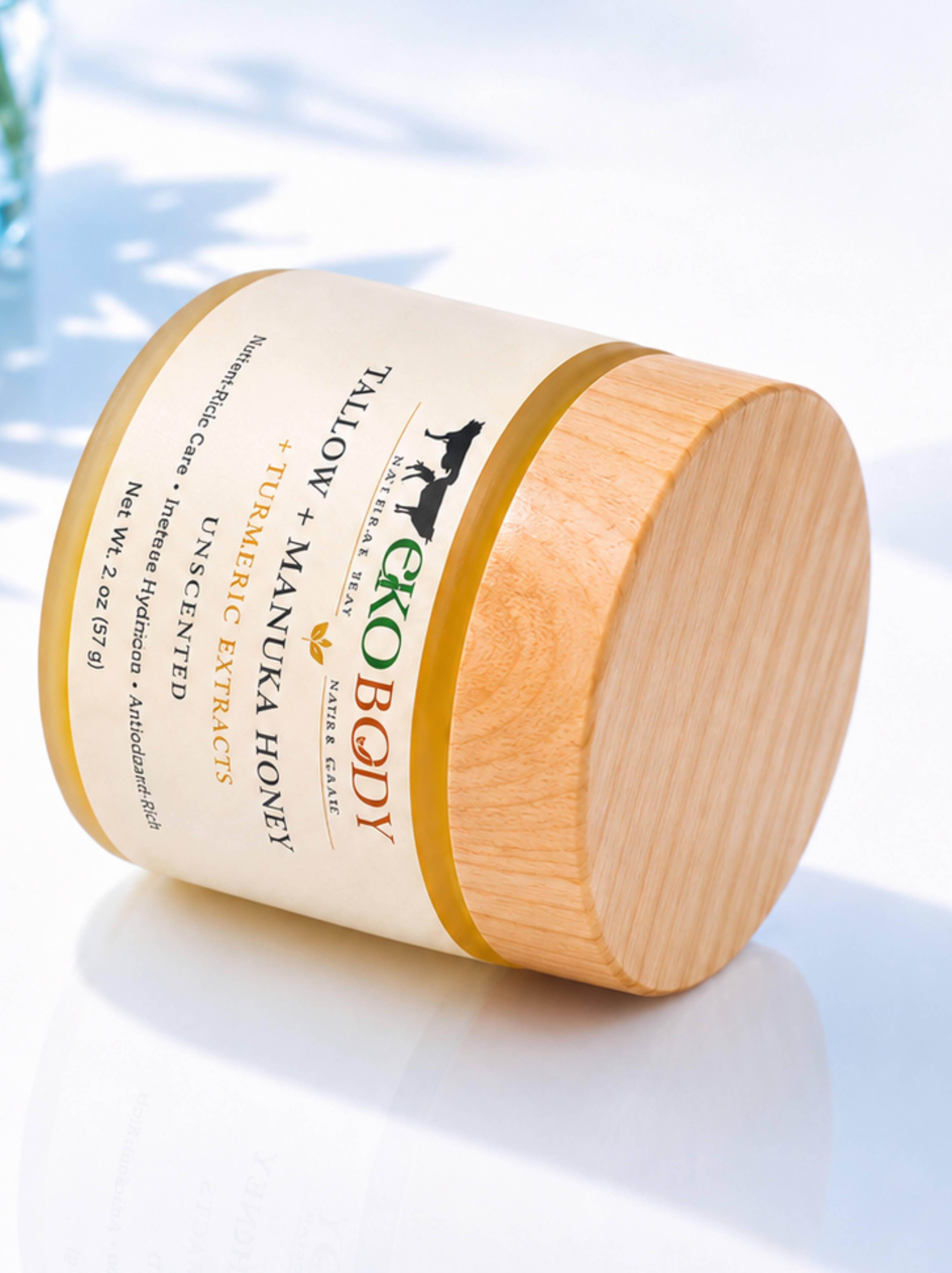 Tallow + Manuka Honey + Turmeric Extracts Balm | Brightening Balm | UNSCENTED