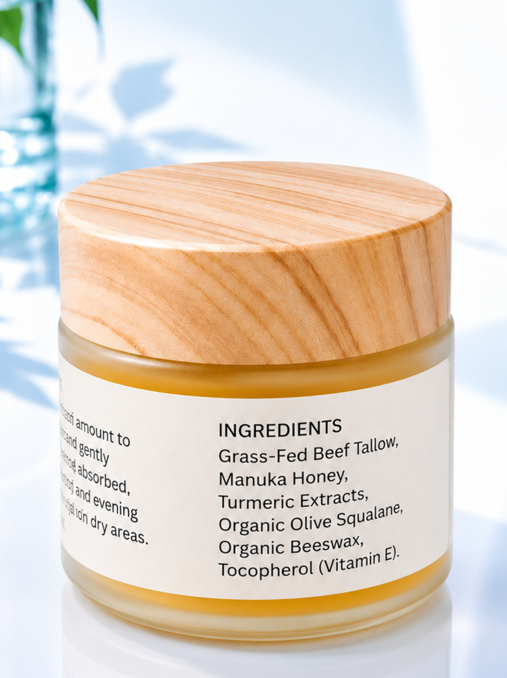 Tallow + Manuka Honey + Turmeric Extracts Balm | Brightening Balm | UNSCENTED