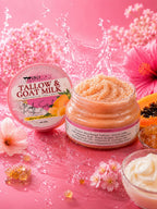 Tallow & Goat Milk Body Scrub | Scrub + Body Oil + Lotion in One
