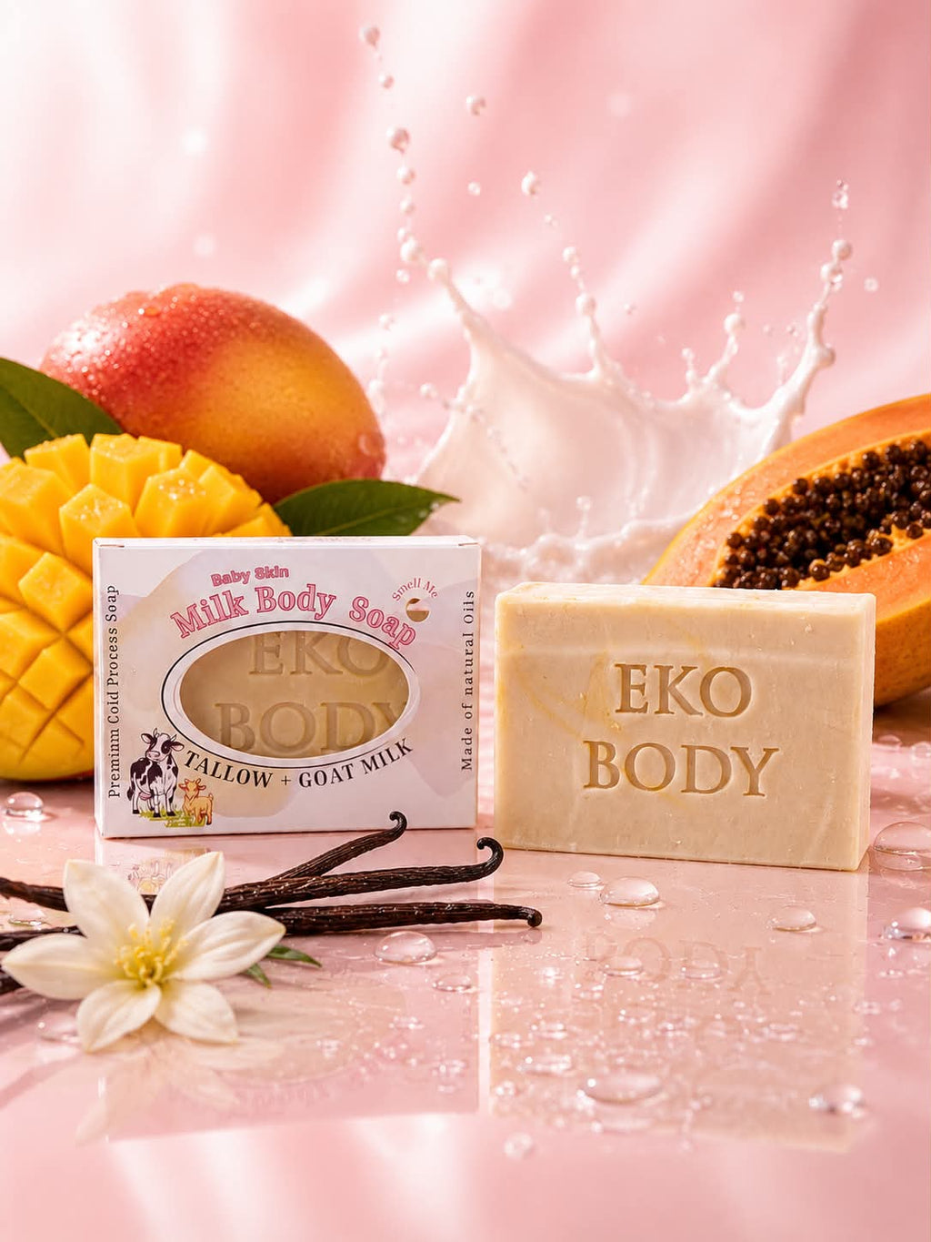 Milk Body Soap | Tallow & Goat Milk Soap | For Baby Skin | For Sensitive Skin