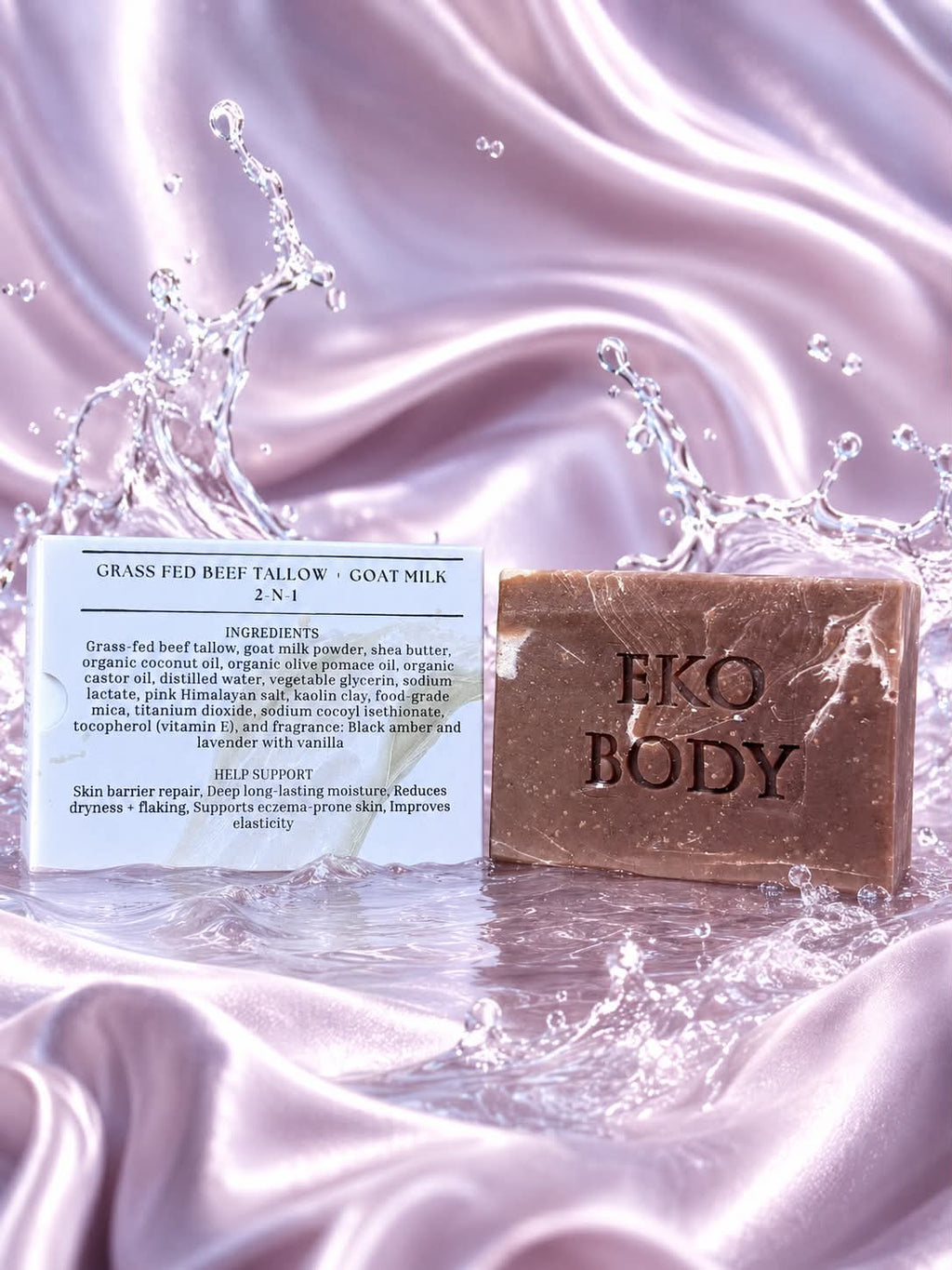 Pink Himalayan Salt  Soap | Tallow & Goat Milk Soap | Gentle Detox Soap