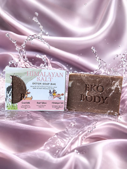 Pink Himalayan Salt  Soap | Tallow & Goat Milk Soap | Gentle Detox Soap