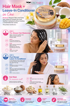 Whipped Tallow Hair Butter | Hair Mask + Leave-In Conditioner in One | Pre & Post Shower Hair Care